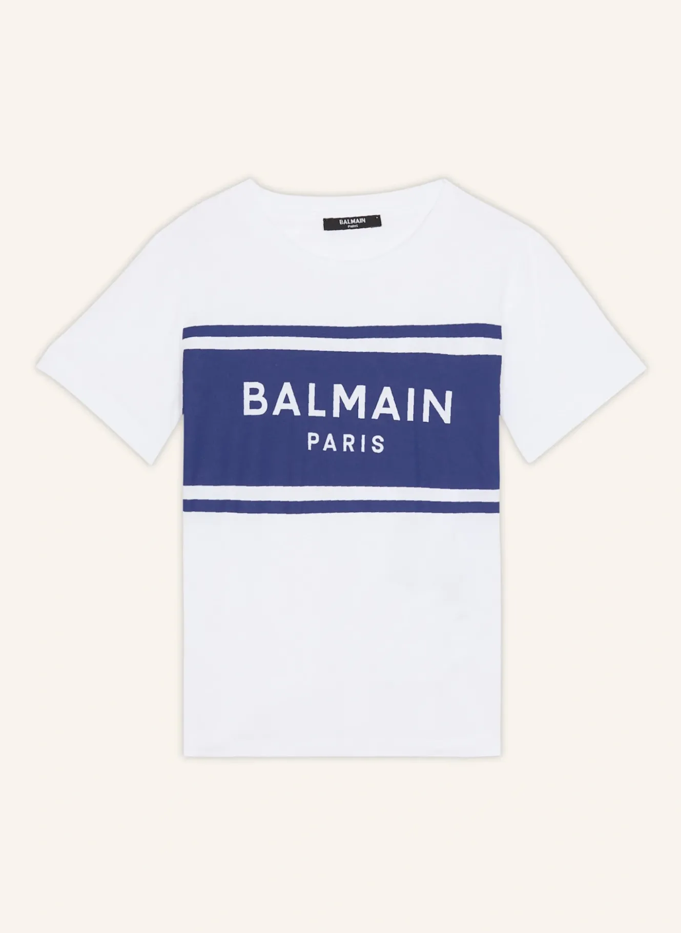 T-Shirt mit Balmain Paris-Print