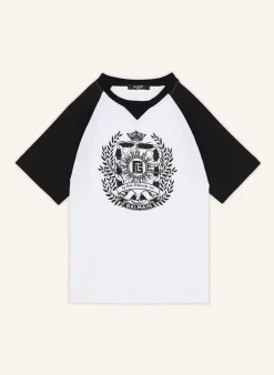 T-Shirt mit Écusson-Print