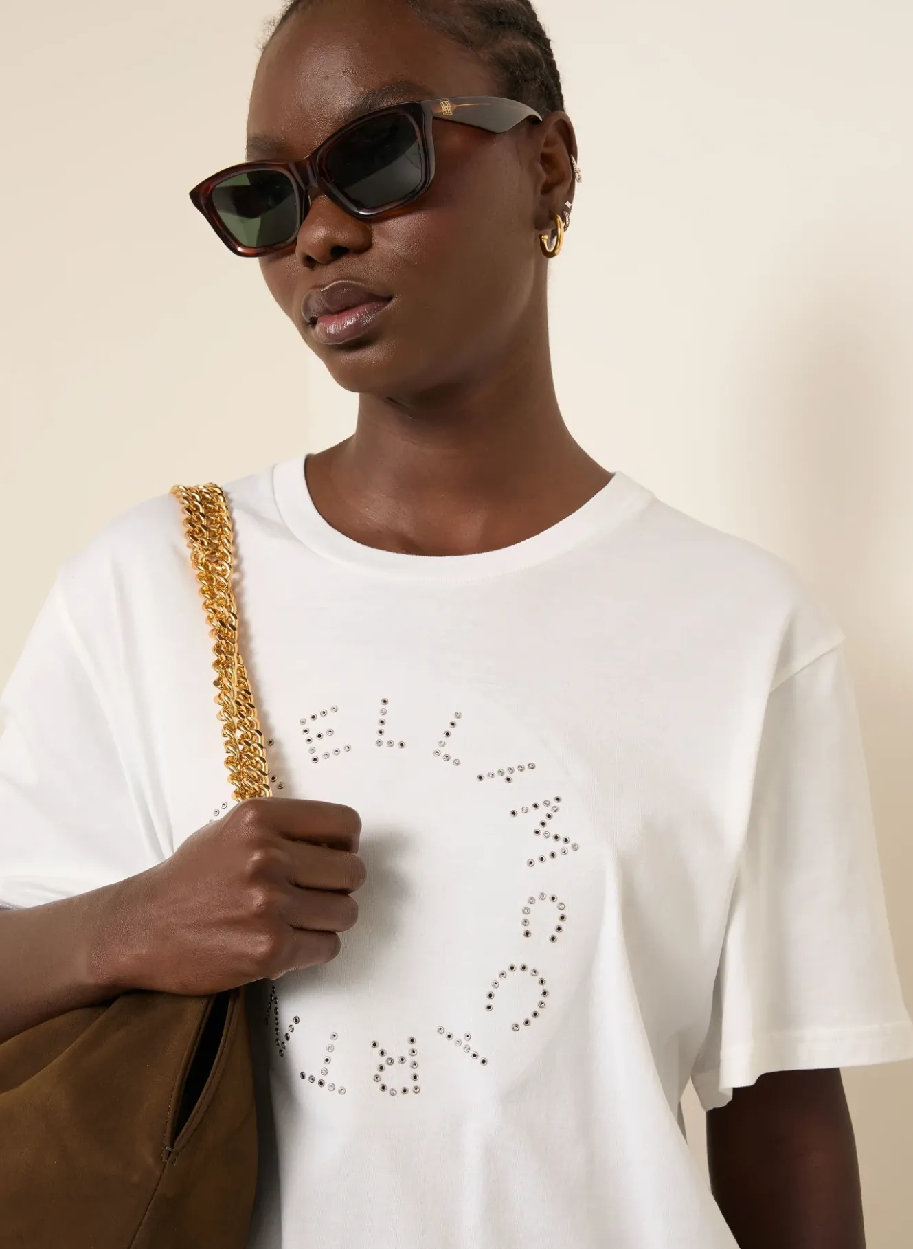 T-Shirt mit Nieten