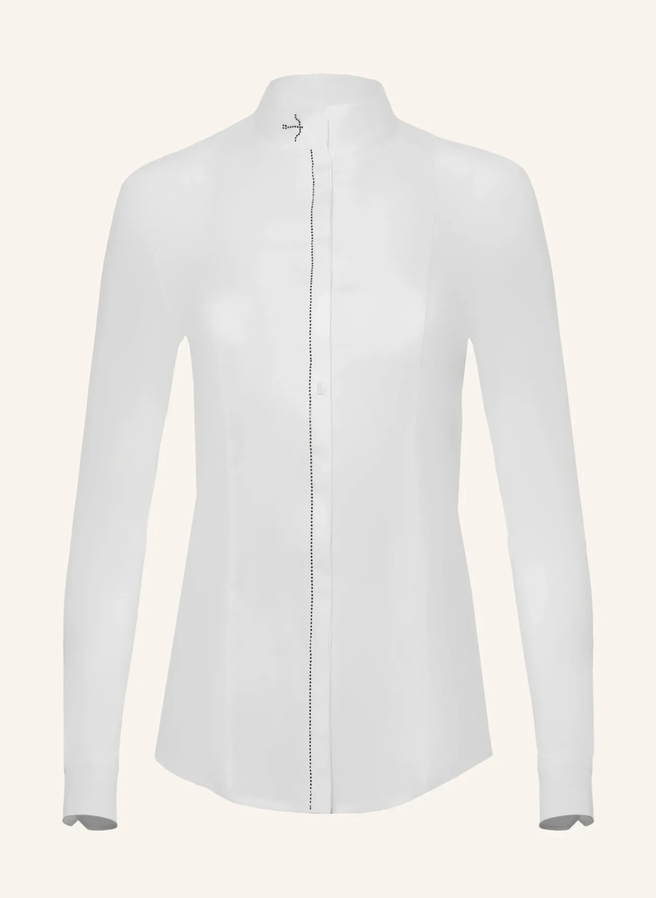 Turnierbluse JANNE WHITE CRYSTAL BLACK