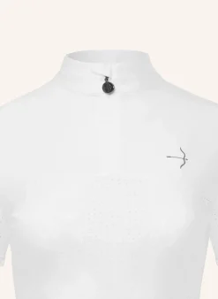 Turnierbluse SARINA MESH WHITE