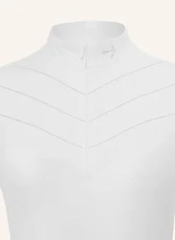 Turniershirt LUISE WHITE CRYSTAL SLIVER