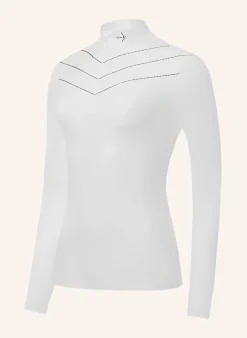 Turniershirt LUISE WHITE CRYSTAL BLACK