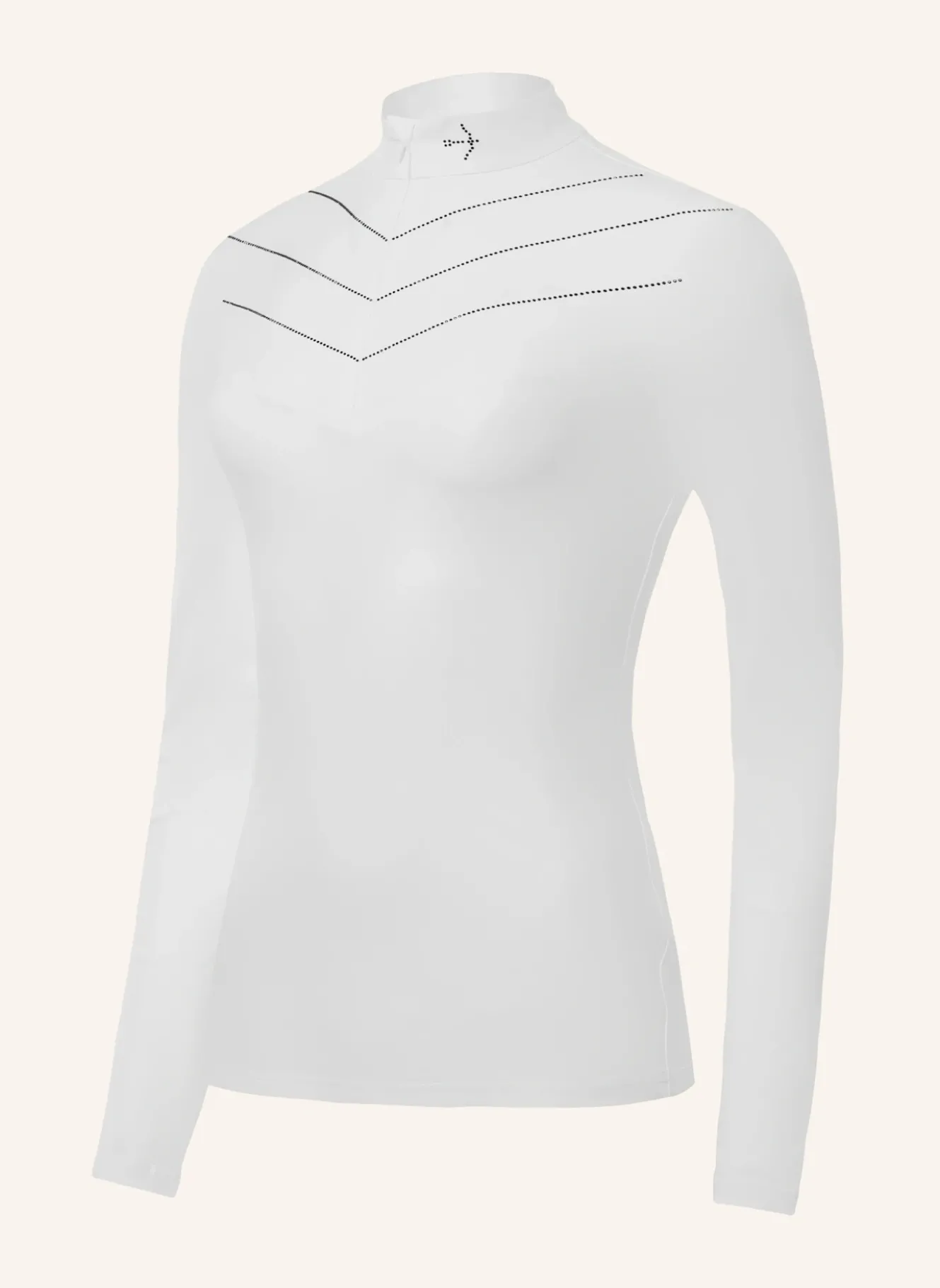 Turniershirt LUISE WHITE CRYSTAL BLACK