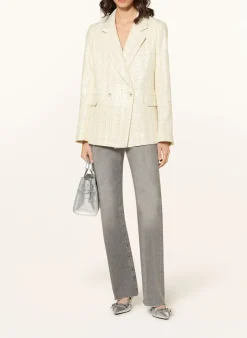 Tweed-Blazer mit Pailletten