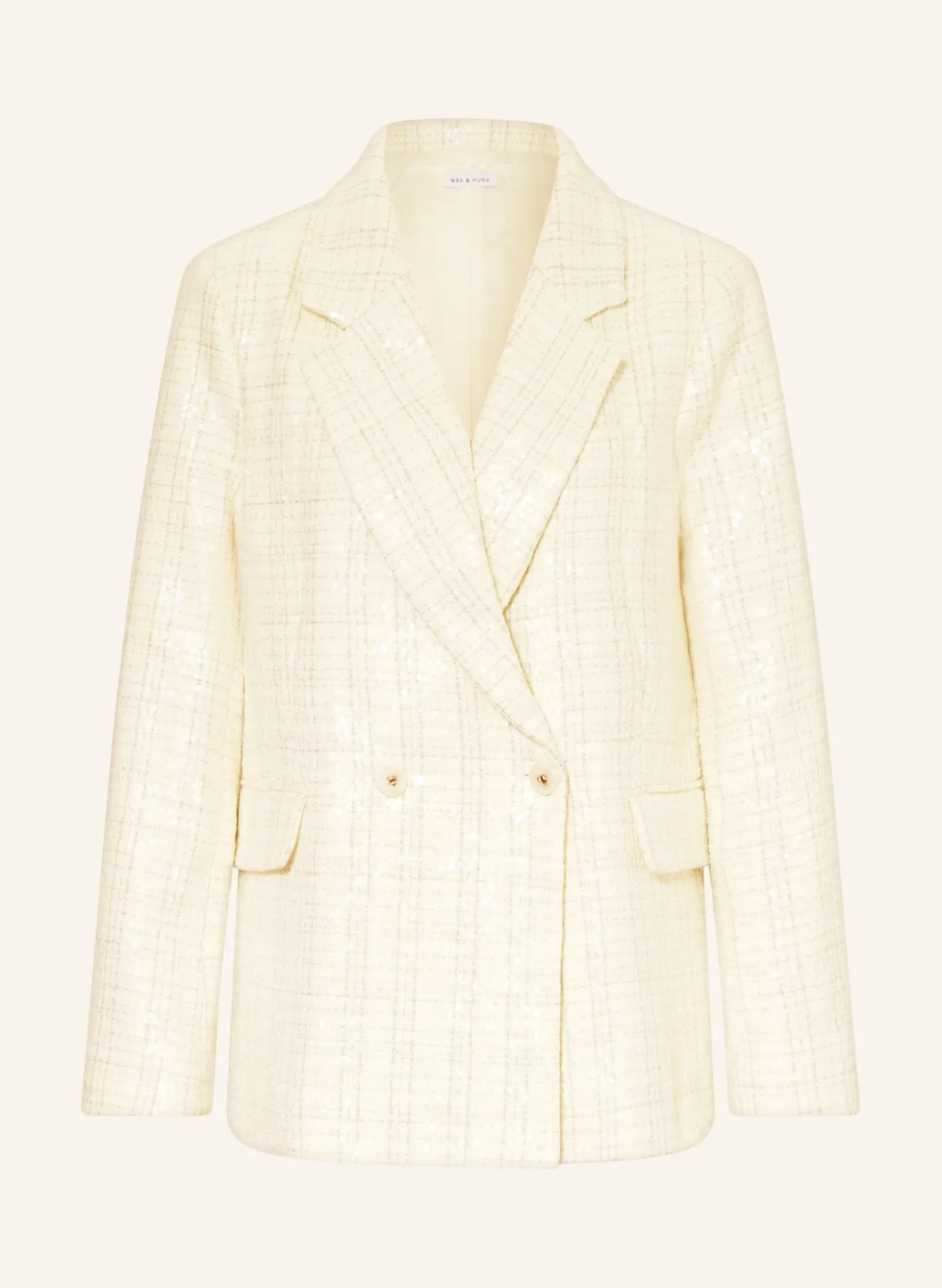 Tweed-Blazer mit Pailletten