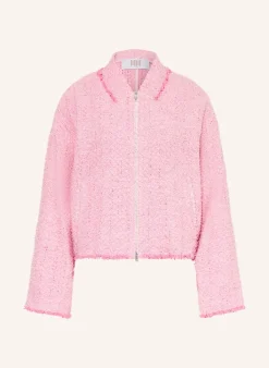 Tweed-Blouson mit Glitzergarn
