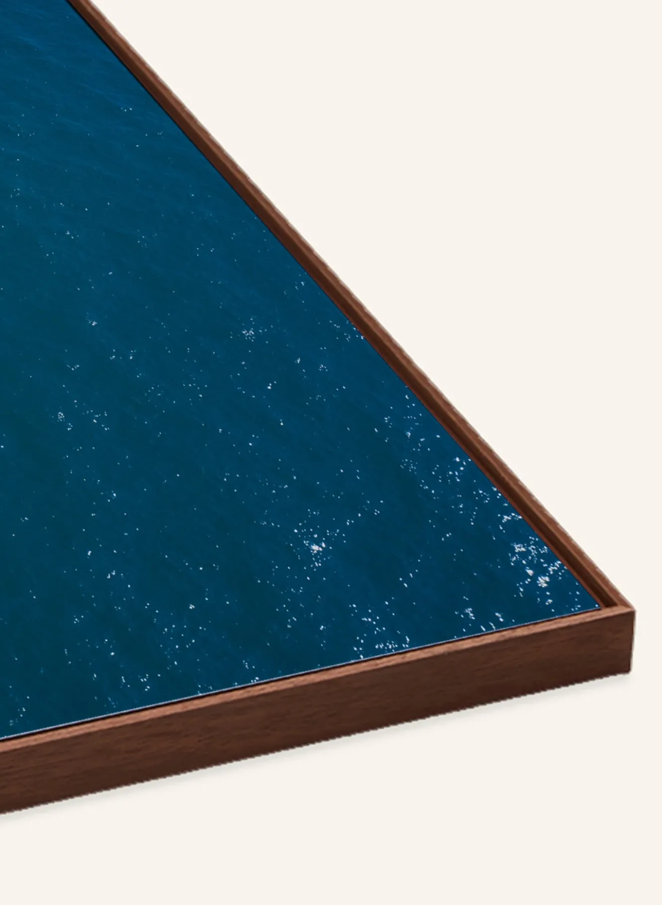 Wandbild BLAUES MEER mit Rahmen