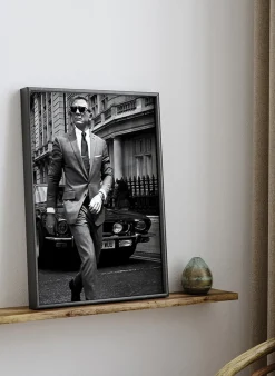 Wandbild DANIEL CRAIG ALS JAMES BOND mit Rahmen