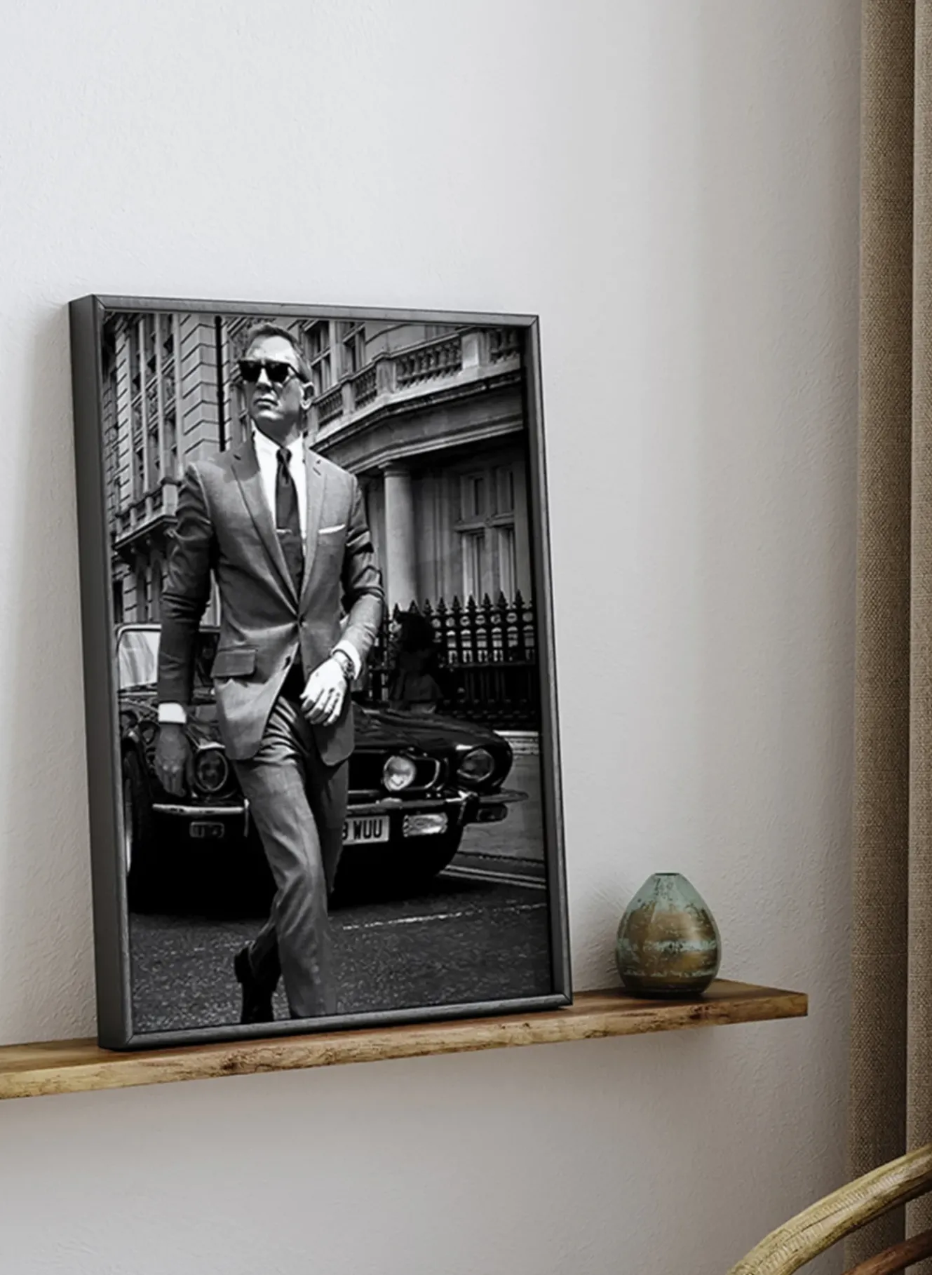 Wandbild DANIEL CRAIG ALS JAMES BOND mit Rahmen