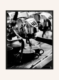 Wandbild FRISCHER KAFFEE mit Rahmen