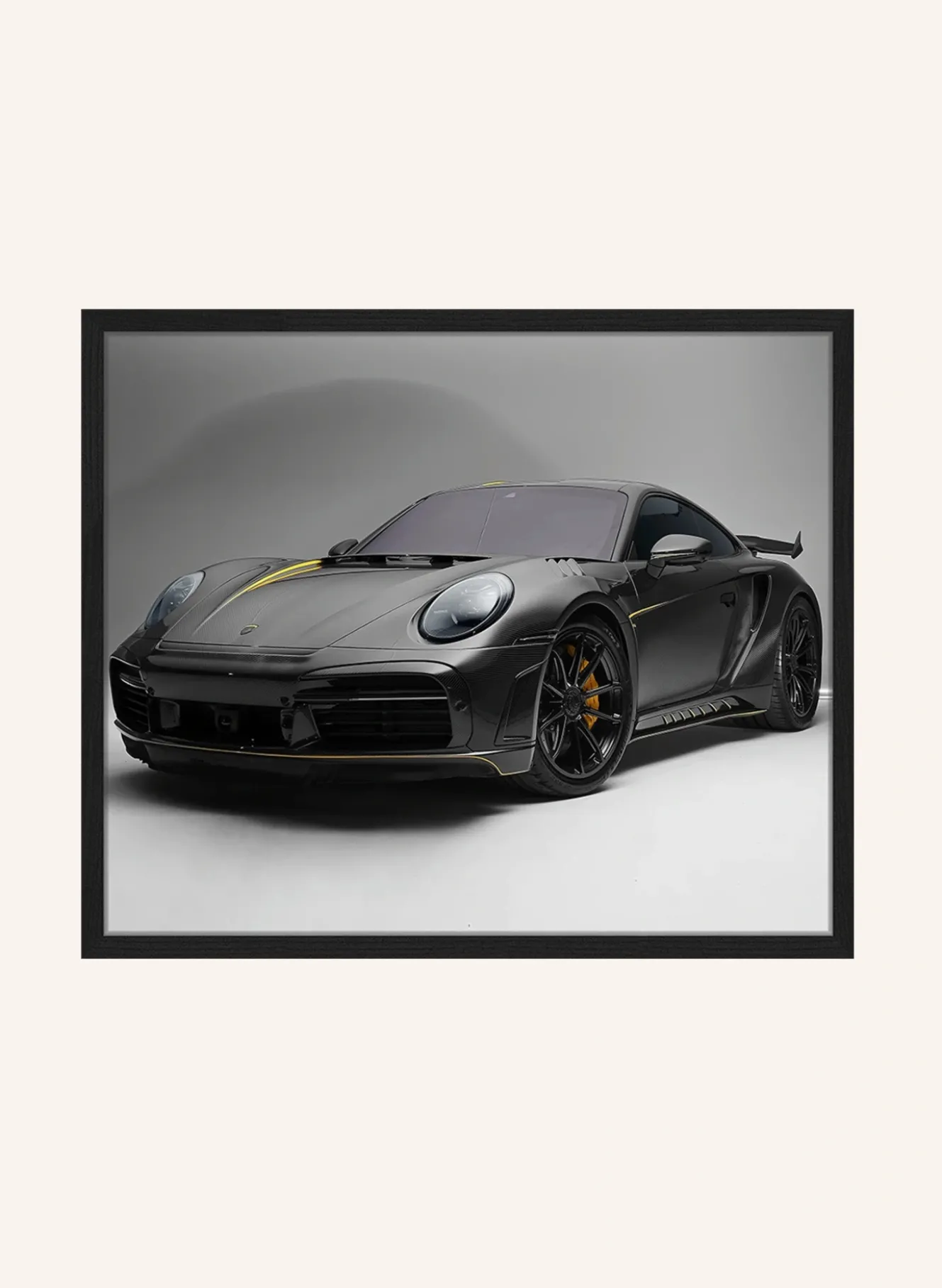 Wandbild PORSCHE 911 TURBO S 995 mit Rahmen