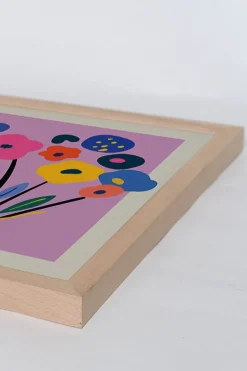 Wandbild STRAUß mit Rahmen