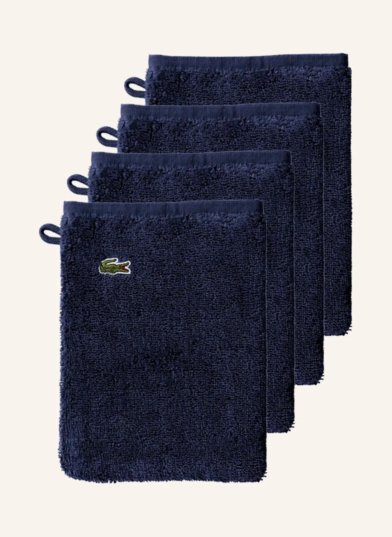 Waschhandschuh 4er Set LLECROCO
