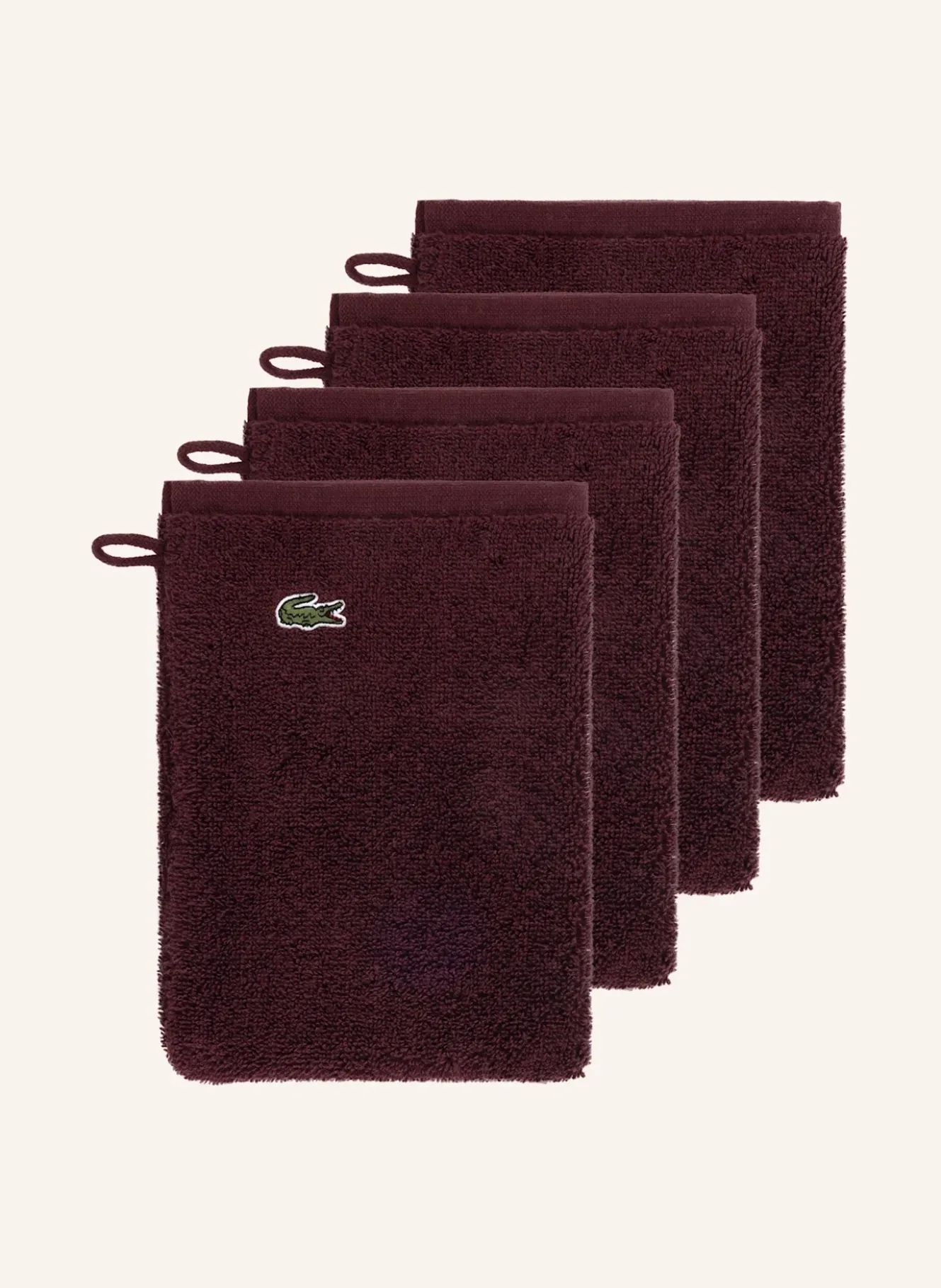 Waschhandschuh 4er Set LLECROCO