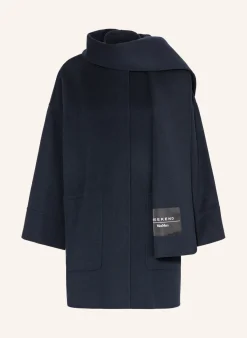 Wollmantel FULCRO mit abnehmbarem Schal