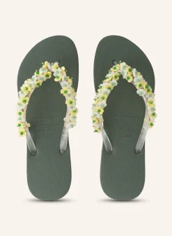 Zehentrenner TULUM BLOOM YELLOW